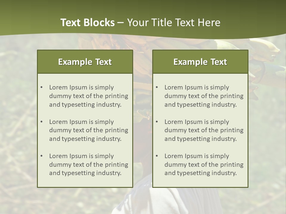 Banana Woman Dirt PowerPoint Template