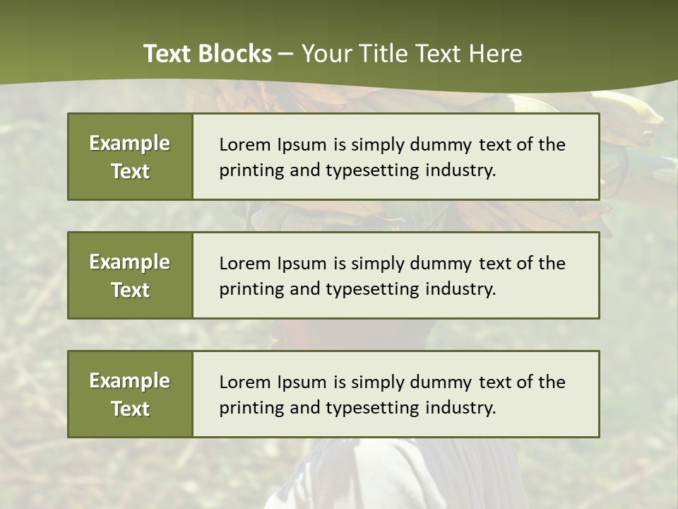 Banana Woman Dirt PowerPoint Template