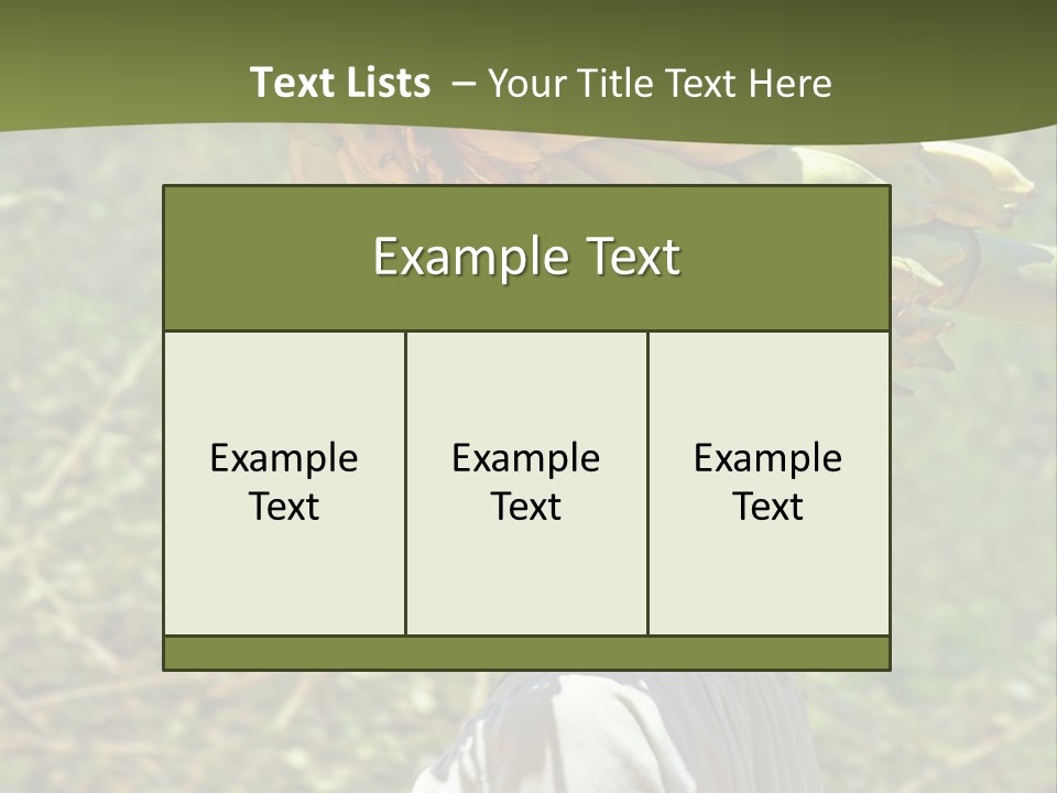 Banana Woman Dirt PowerPoint Template