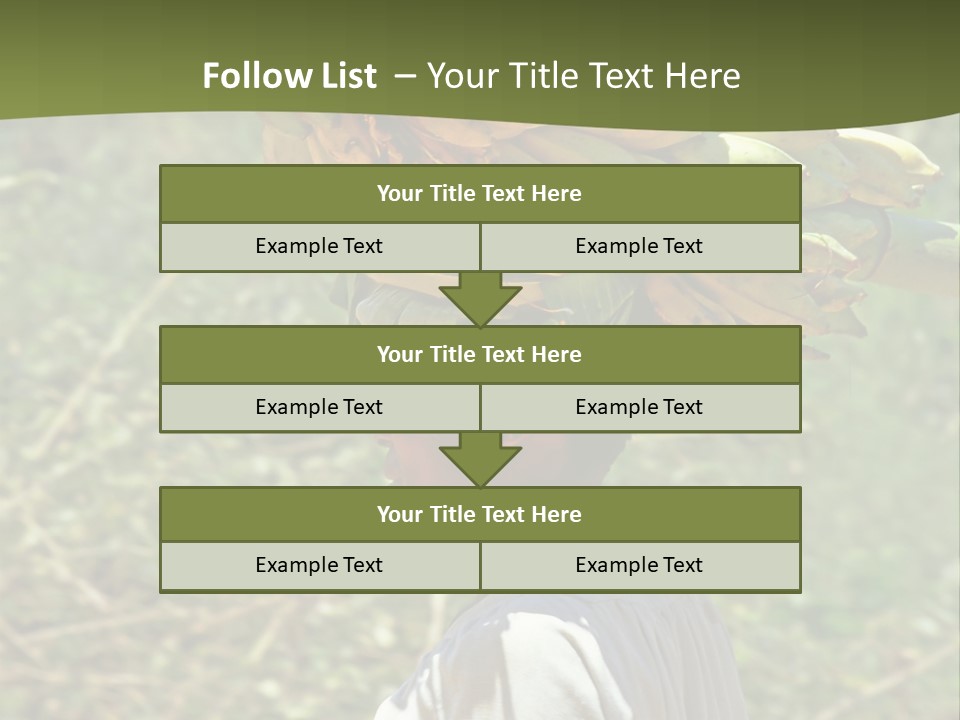 Banana Woman Dirt PowerPoint Template