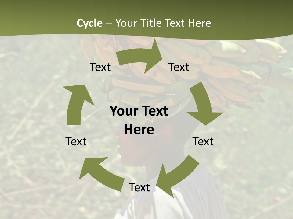 Banana Woman Dirt PowerPoint Template