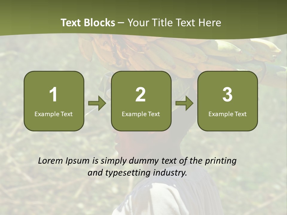 Banana Woman Dirt PowerPoint Template