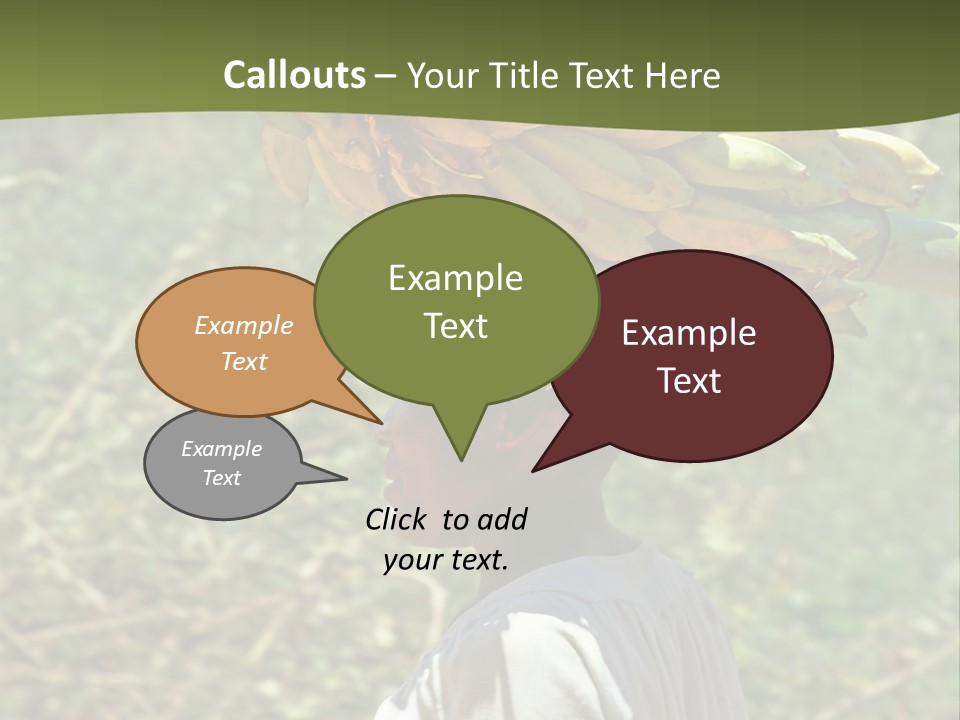 Banana Woman Dirt PowerPoint Template