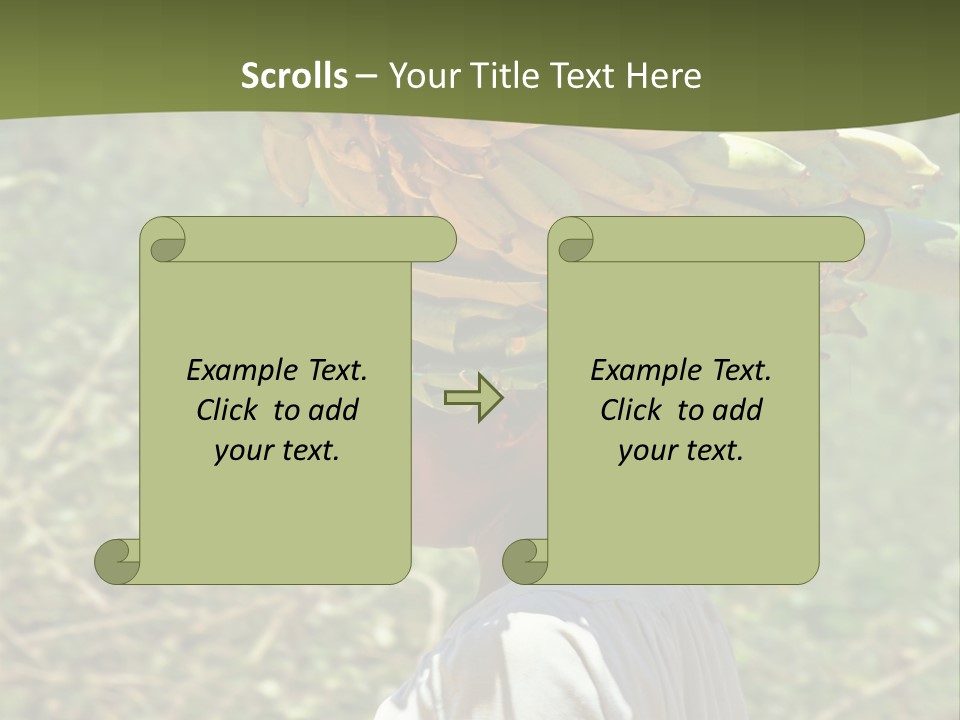 Banana Woman Dirt PowerPoint Template