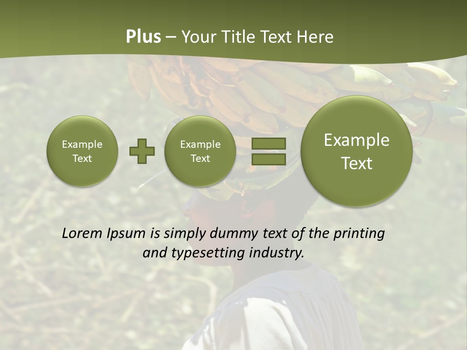 Banana Woman Dirt PowerPoint Template
