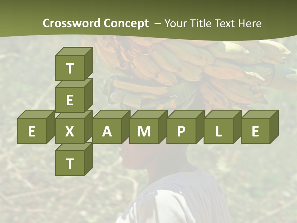 Banana Woman Dirt PowerPoint Template