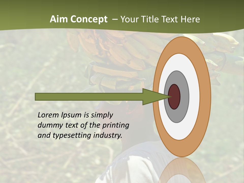 Banana Woman Dirt PowerPoint Template