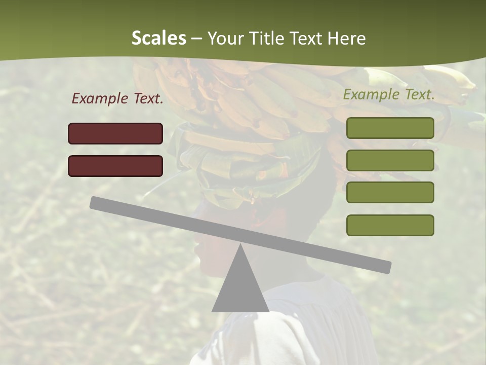 Banana Woman Dirt PowerPoint Template