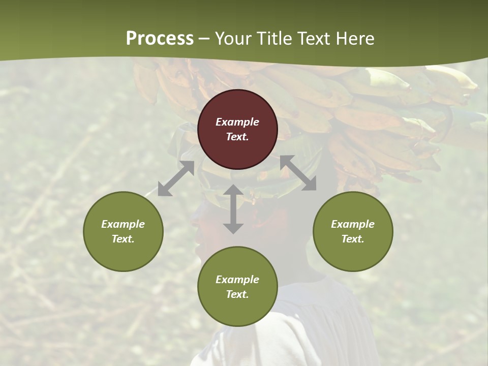 Banana Woman Dirt PowerPoint Template