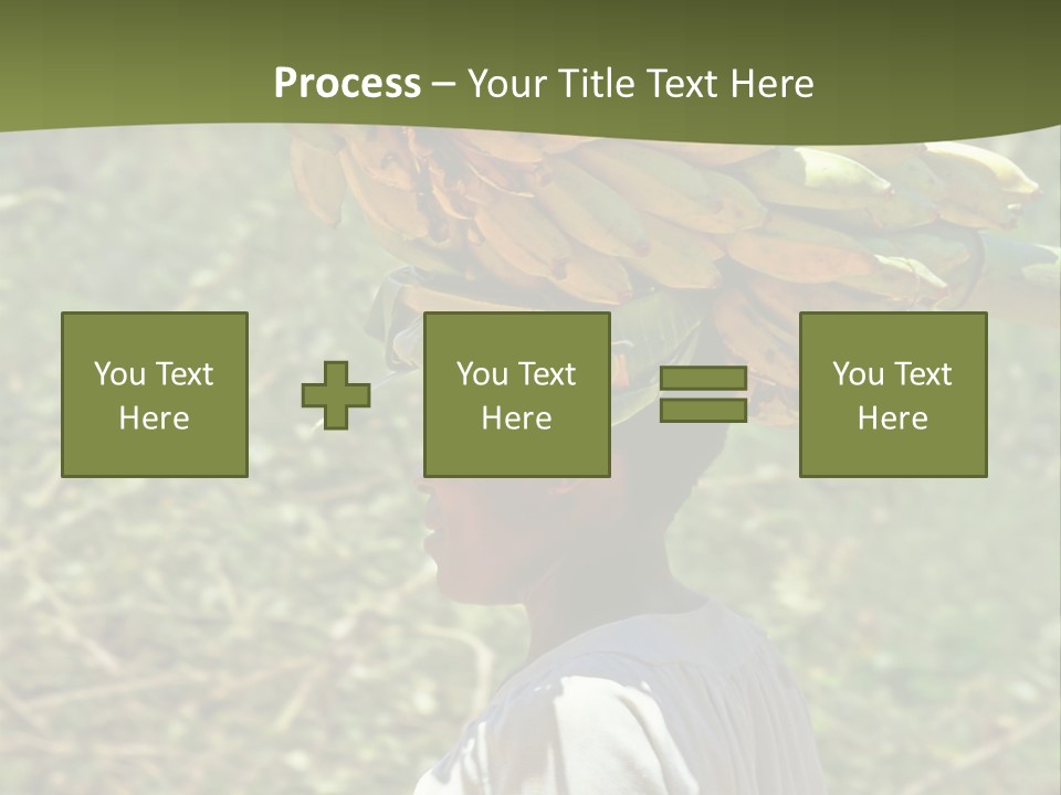 Banana Woman Dirt PowerPoint Template