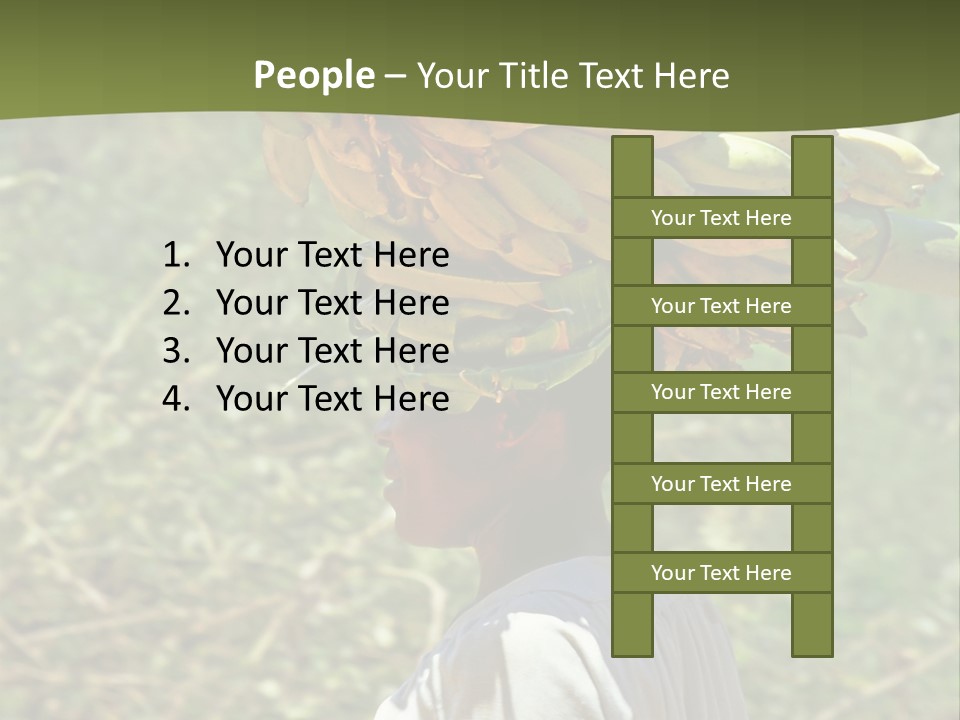 Banana Woman Dirt PowerPoint Template