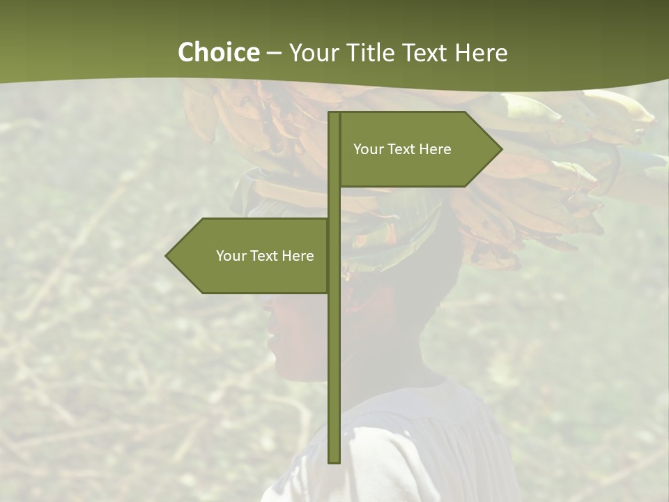 Banana Woman Dirt PowerPoint Template