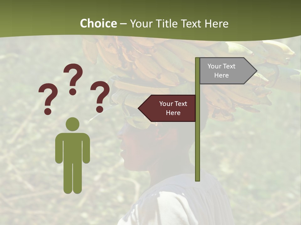 Banana Woman Dirt PowerPoint Template