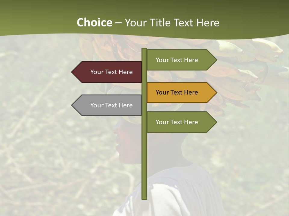 Banana Woman Dirt PowerPoint Template