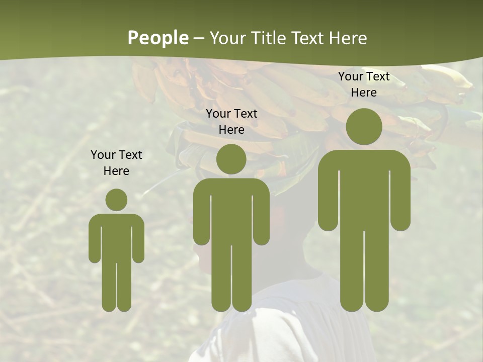 Banana Woman Dirt PowerPoint Template