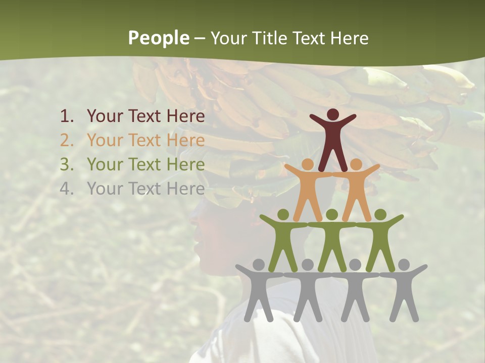 Banana Woman Dirt PowerPoint Template