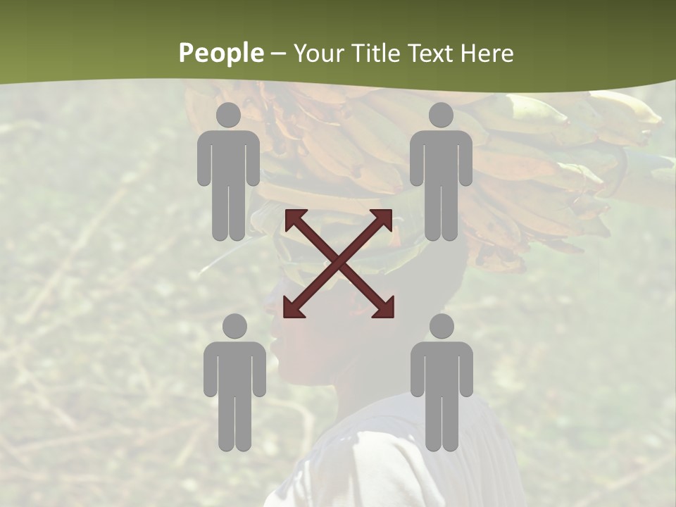 Banana Woman Dirt PowerPoint Template