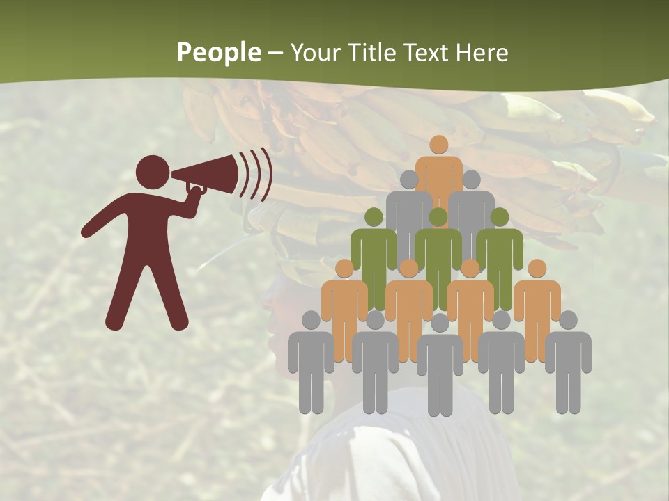 Banana Woman Dirt PowerPoint Template