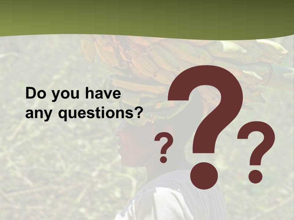 Banana Woman Dirt PowerPoint Template