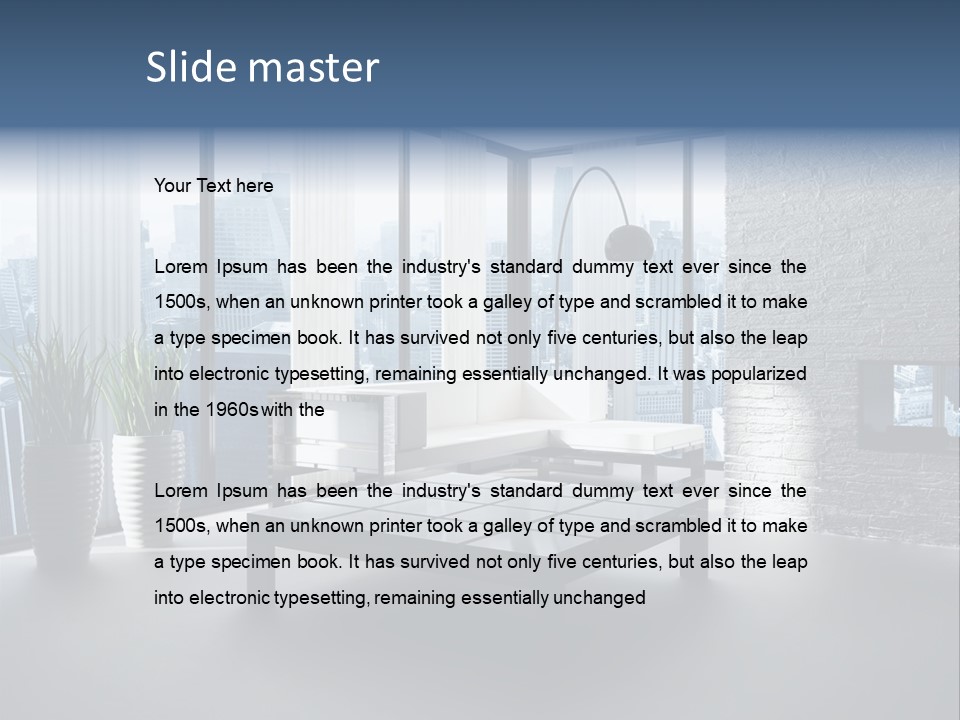 Apartment Household Modern PowerPoint Template