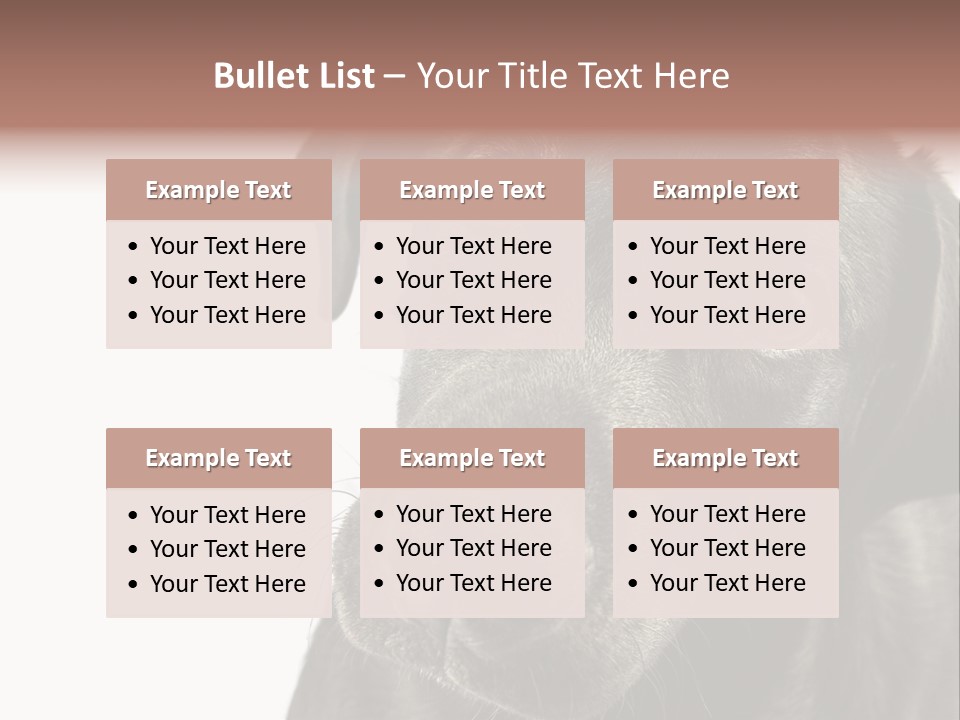 Retriver Intelligence Labrador Retriever PowerPoint Template