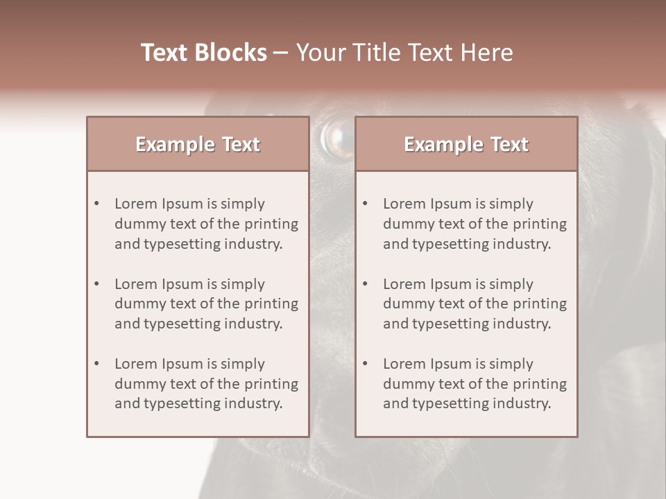 Retriver Intelligence Labrador Retriever PowerPoint Template