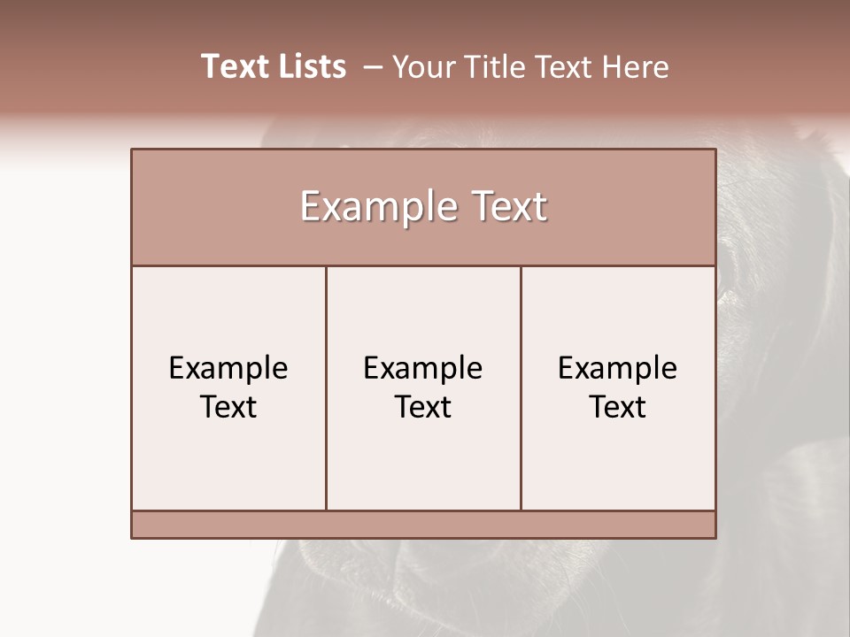 Retriver Intelligence Labrador Retriever PowerPoint Template