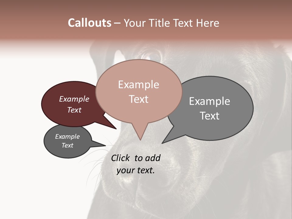 Retriver Intelligence Labrador Retriever PowerPoint Template
