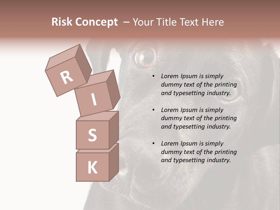 Retriver Intelligence Labrador Retriever PowerPoint Template