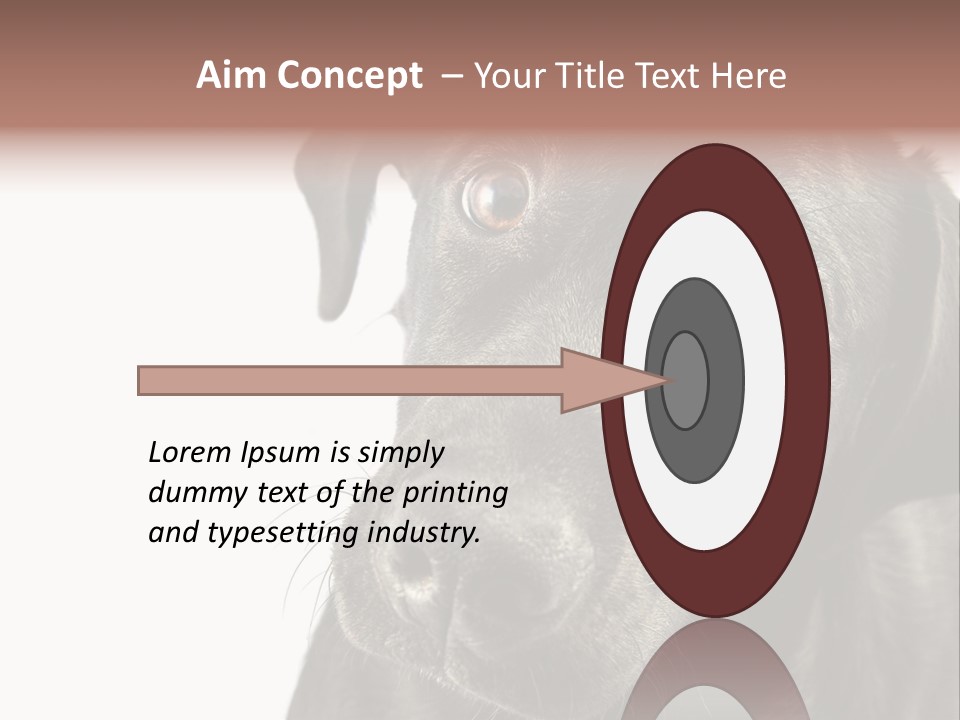 Retriver Intelligence Labrador Retriever PowerPoint Template