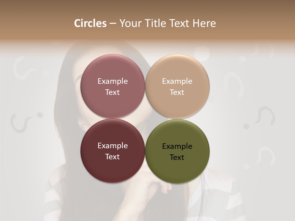 Uncertainty  Girl PowerPoint Template