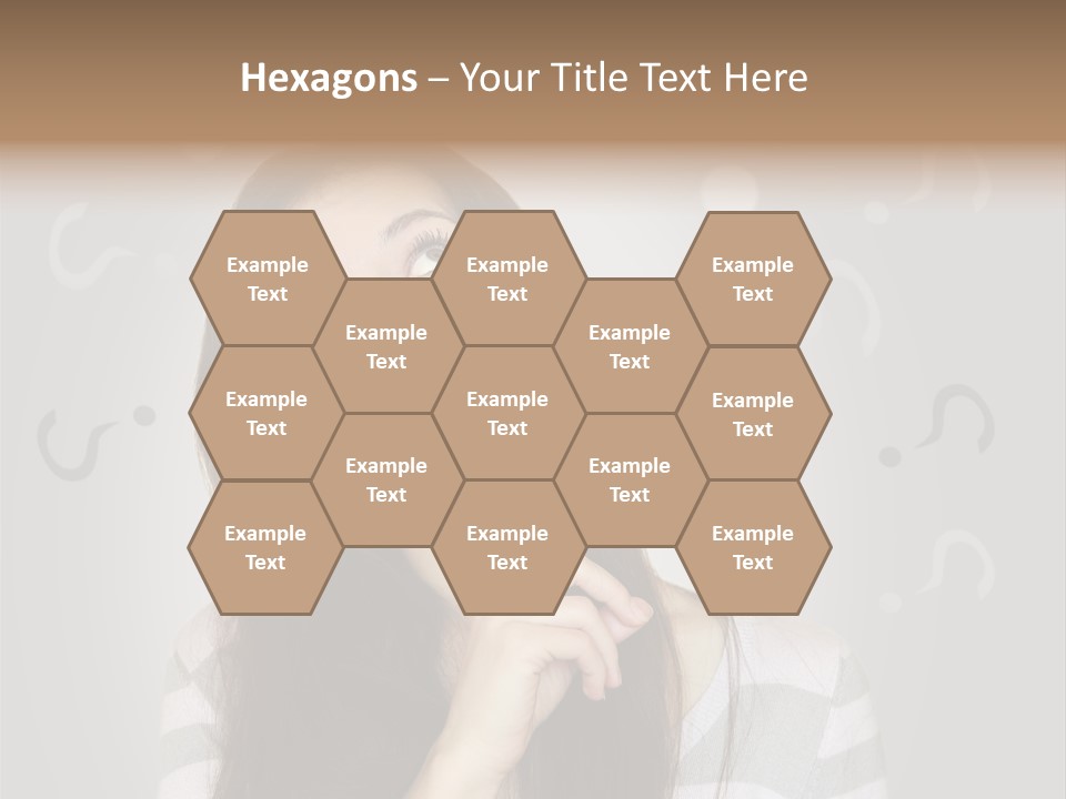 Uncertainty  Girl PowerPoint Template