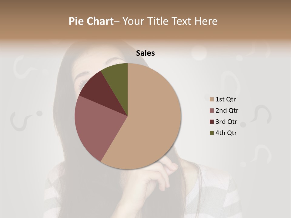 Uncertainty  Girl PowerPoint Template