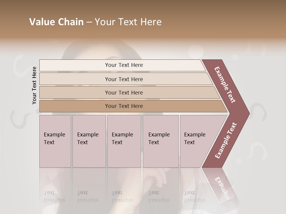 Uncertainty  Girl PowerPoint Template