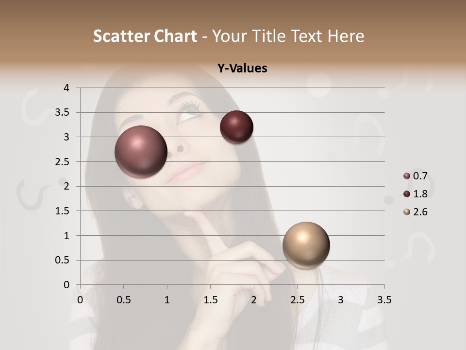 Uncertainty  Girl PowerPoint Template