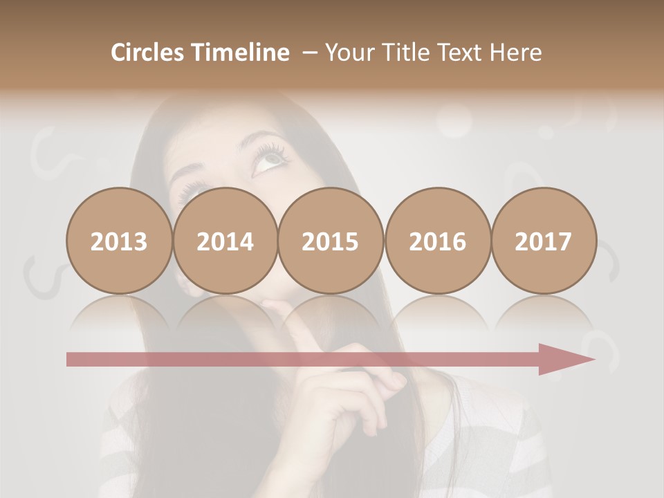 Uncertainty  Girl PowerPoint Template