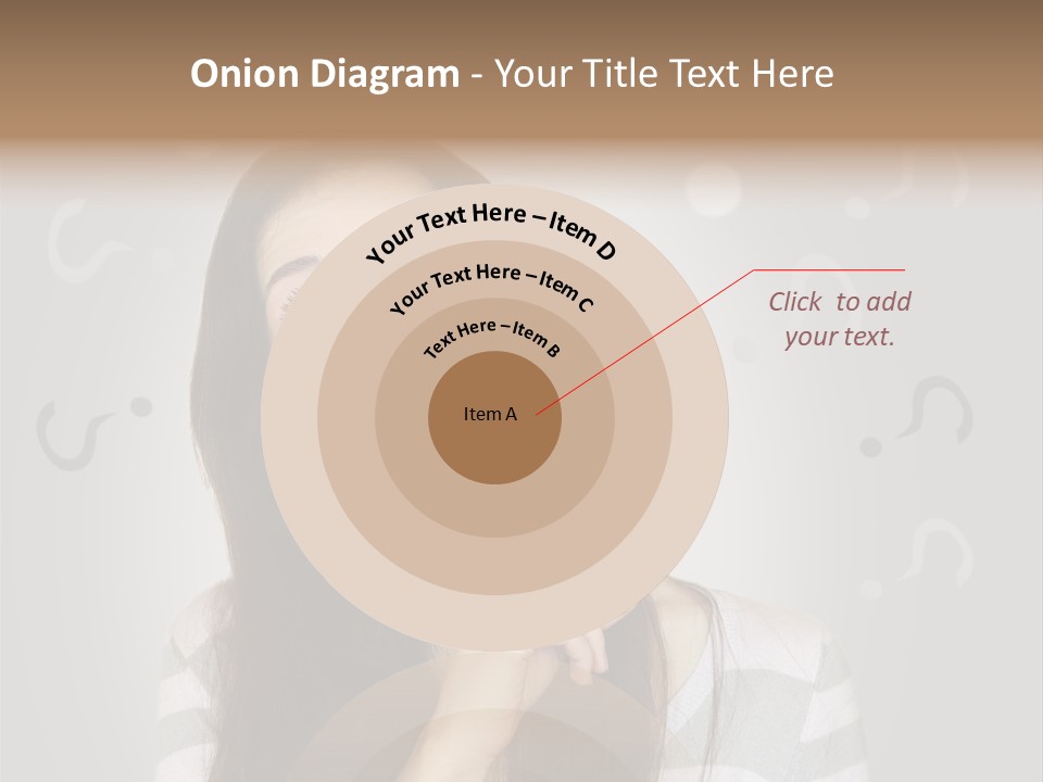 Uncertainty  Girl PowerPoint Template