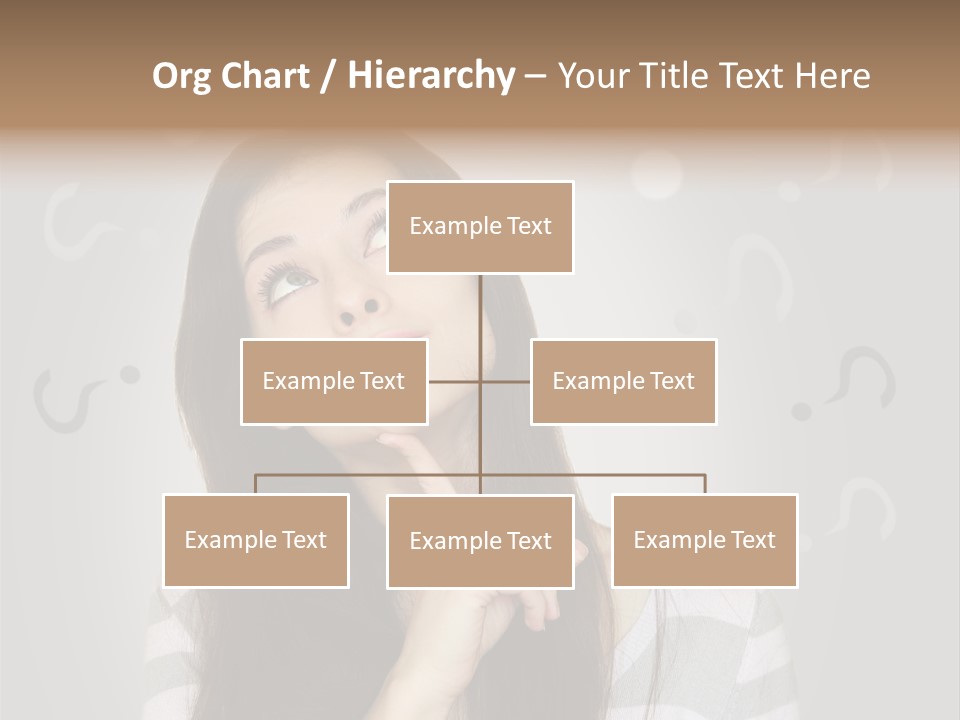 Uncertainty  Girl PowerPoint Template