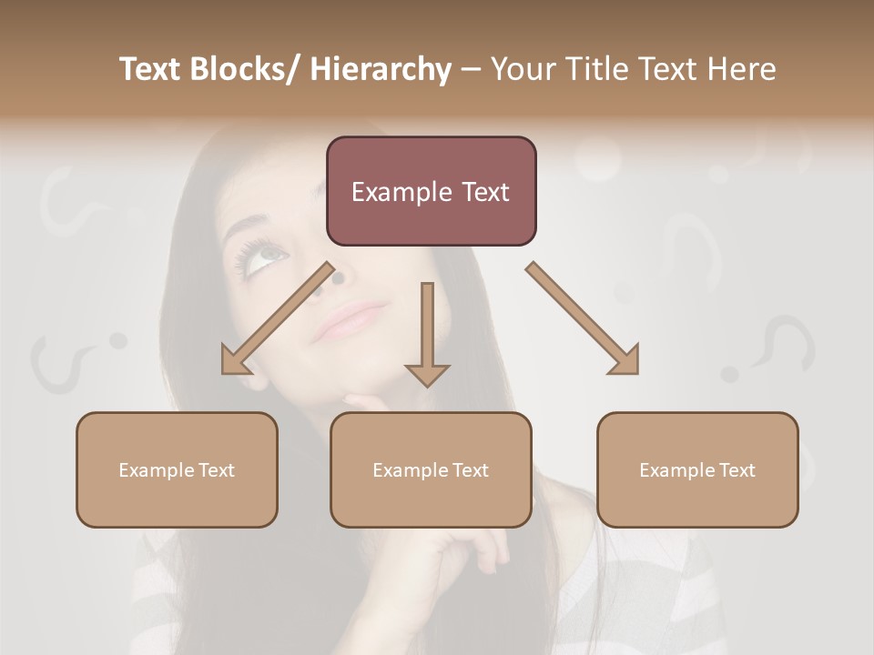 Uncertainty  Girl PowerPoint Template