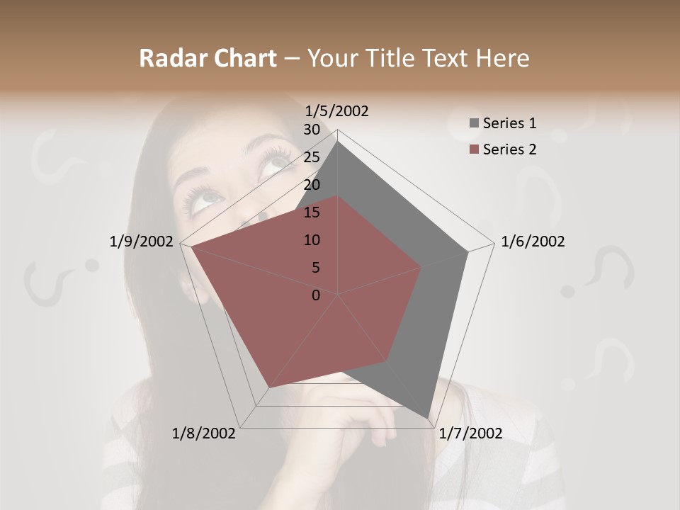 Uncertainty  Girl PowerPoint Template