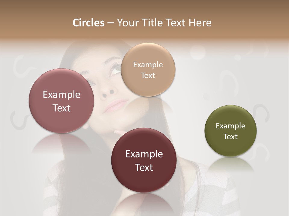 Uncertainty  Girl PowerPoint Template