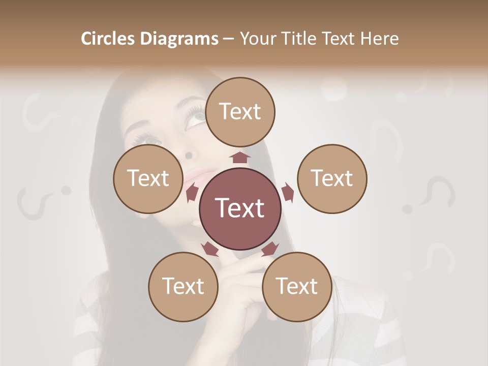 Uncertainty  Girl PowerPoint Template