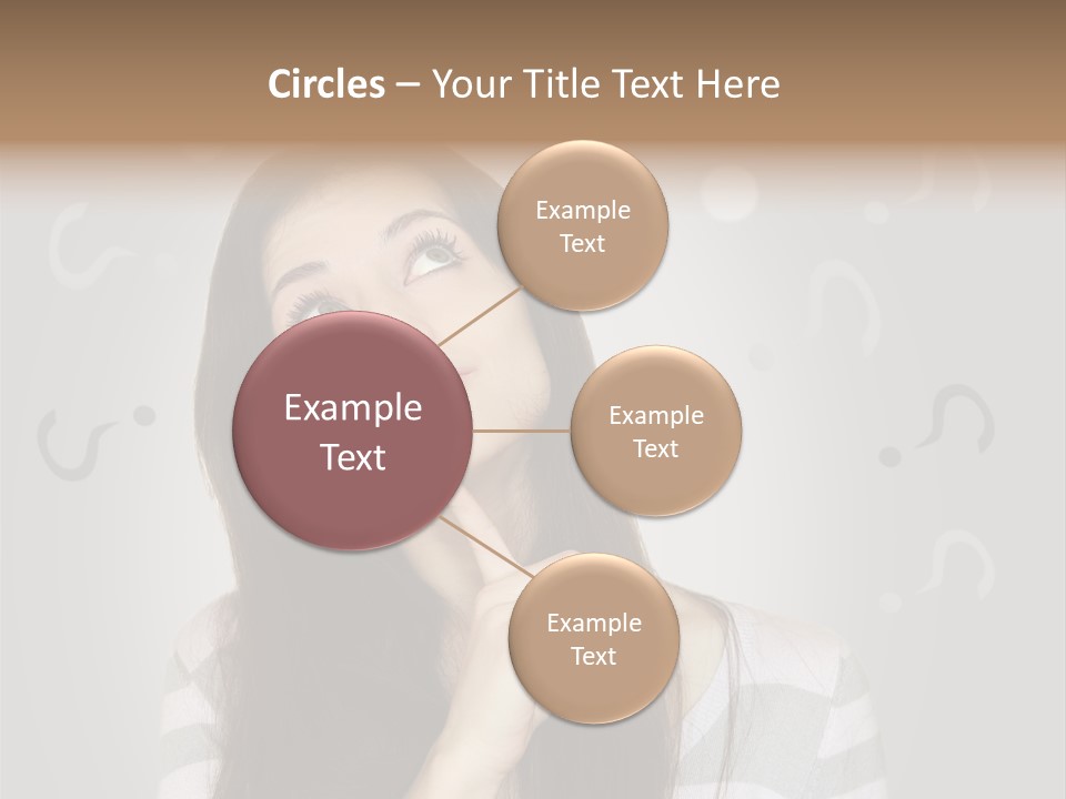 Uncertainty  Girl PowerPoint Template