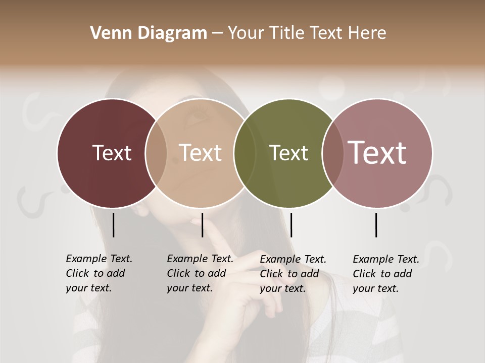 Uncertainty  Girl PowerPoint Template
