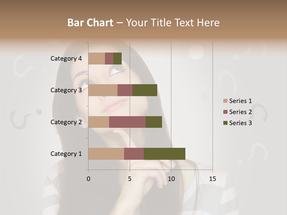 Uncertainty  Girl PowerPoint Template