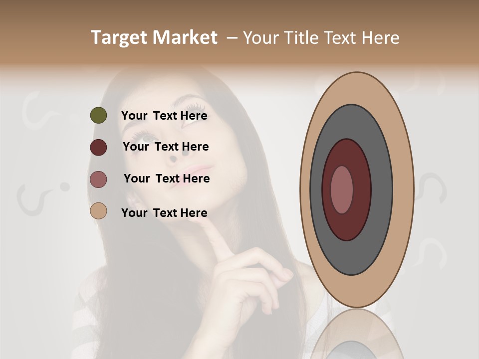 Uncertainty  Girl PowerPoint Template