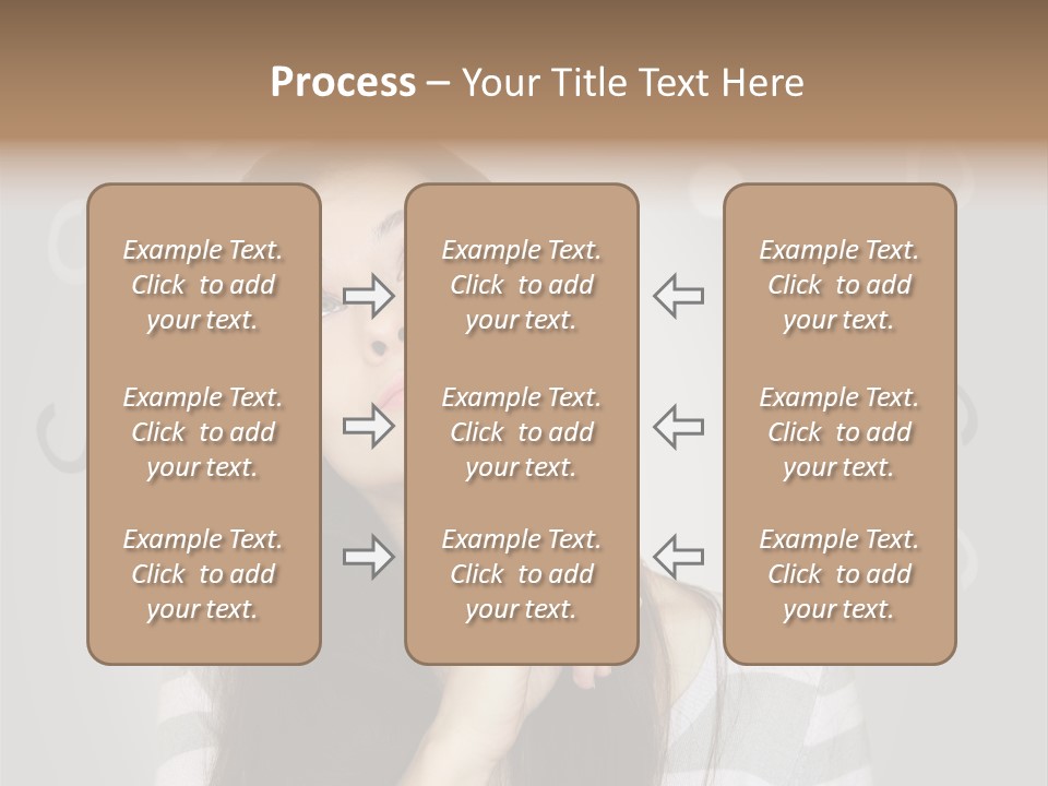 Uncertainty  Girl PowerPoint Template