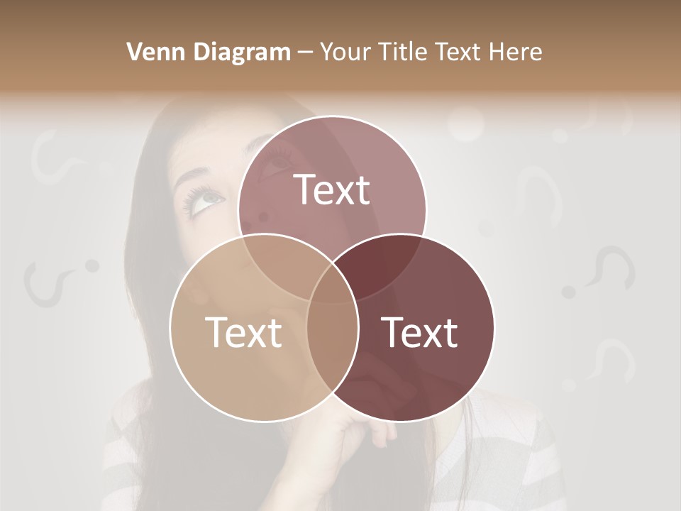 Uncertainty  Girl PowerPoint Template