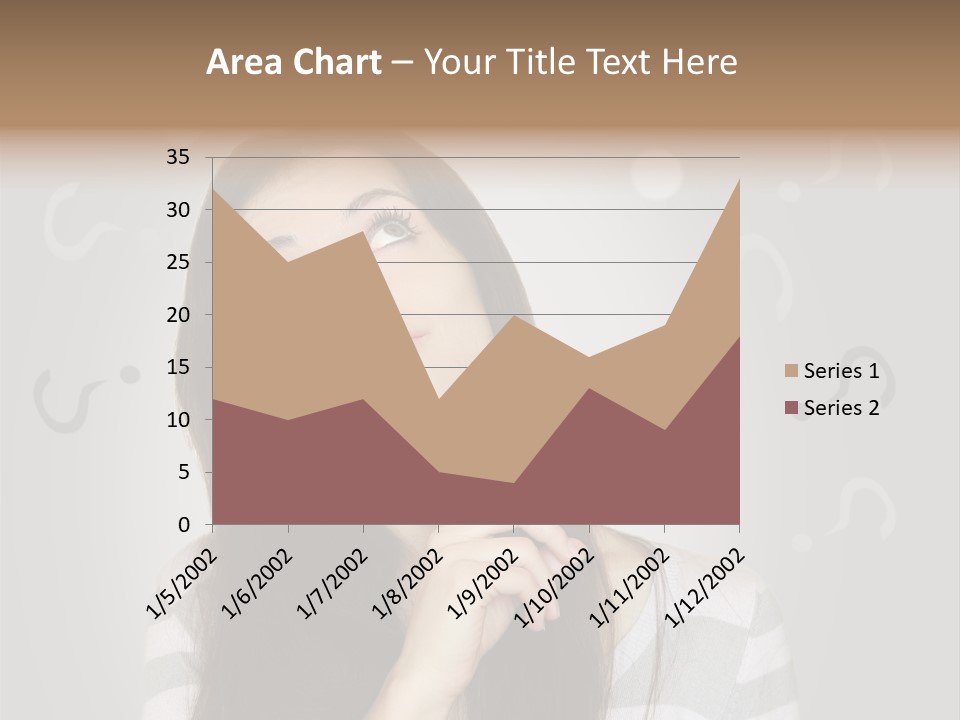 Uncertainty  Girl PowerPoint Template