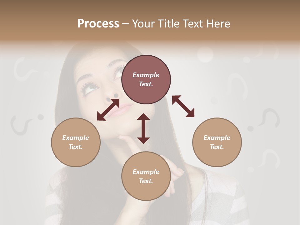 Uncertainty  Girl PowerPoint Template